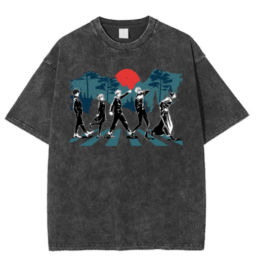 Jujutsu Kaisen Group Walking In The Road Shirt