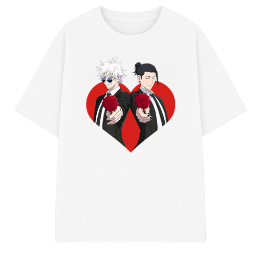 Gojo Satoru And Geto Suguru Lovers Shirt - Jujutsu Kaisen Anime Valentine Shirt