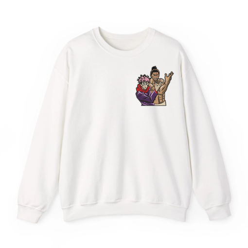 Besto Friendo Embroidery Sweatshirt - Jujutsu Kaisen Itadori And Aoi Todo Merch