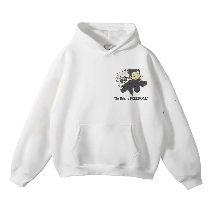 Gojo Satoru, Geto Suguru Friends JJK Embroidery Hoodie - Jujutsu Kaisen Gojo And Geto Merch
