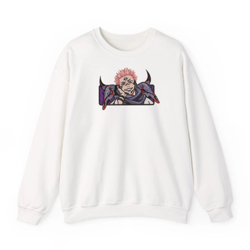 Sukuna Ryomen Domain Expansion Embroidery Sweatshirt - Jujutsu Kaisen Merch