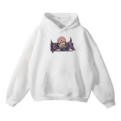 Sukuna Ryomen Domain Expansion Embroidery Hoodie - Jujutsu Kaisen Merch