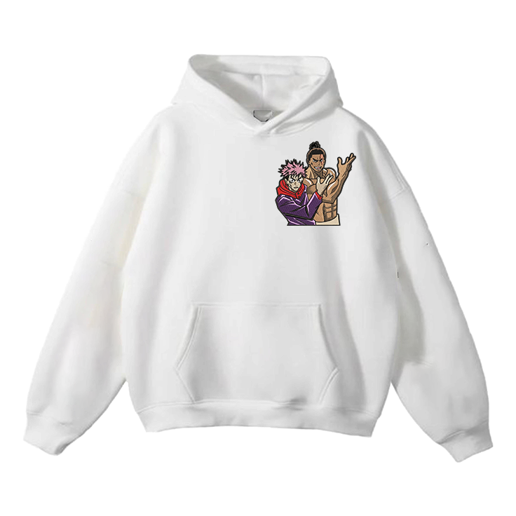 Besto Friendo Embroidery Hoodie - Jujutsu Kaisen Itadori And Aoi Todo Merch