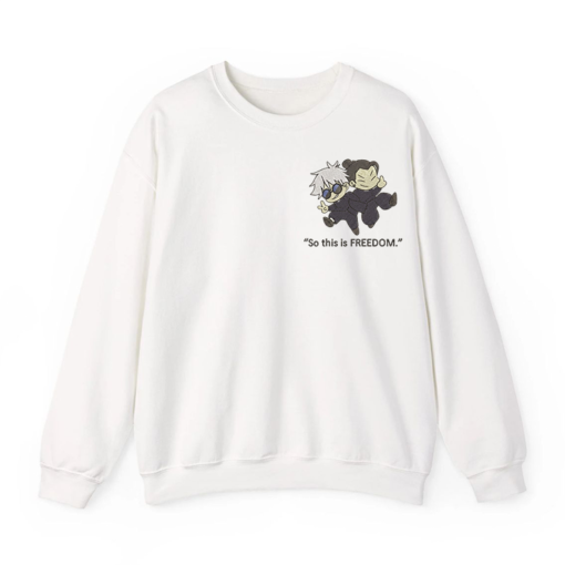 Gojo And Geto Friends Embroidery Sweatshirt - Jujutsu Kaisen Gojo Satoru and Geto Suguru Merch