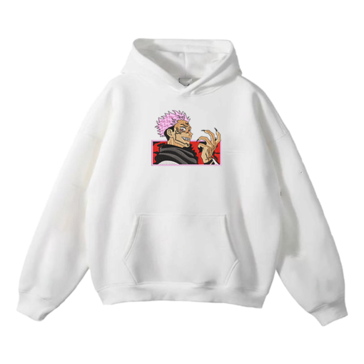 Sukuna Ryomen Embroidery Hoodie - Jujutsu Kaisen Merch