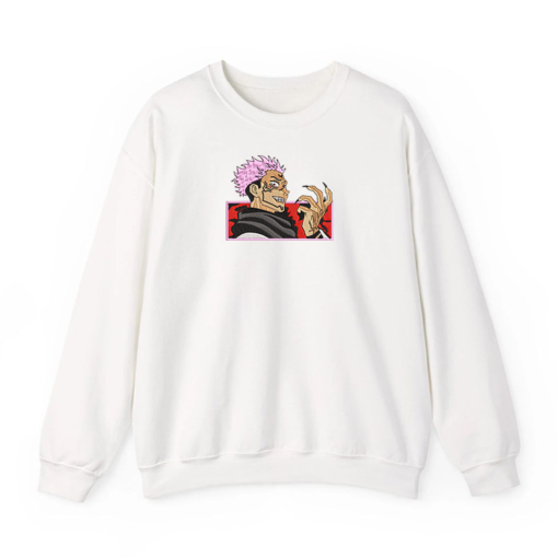 Sukuna Ryomen Embroidery Sweatshirt - Jujutsu Kaisen Merch